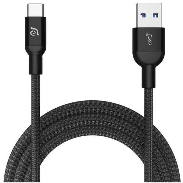 Kábel ADAM Elements CASA M100+ USB-C/USB-A, 1 m čierny

