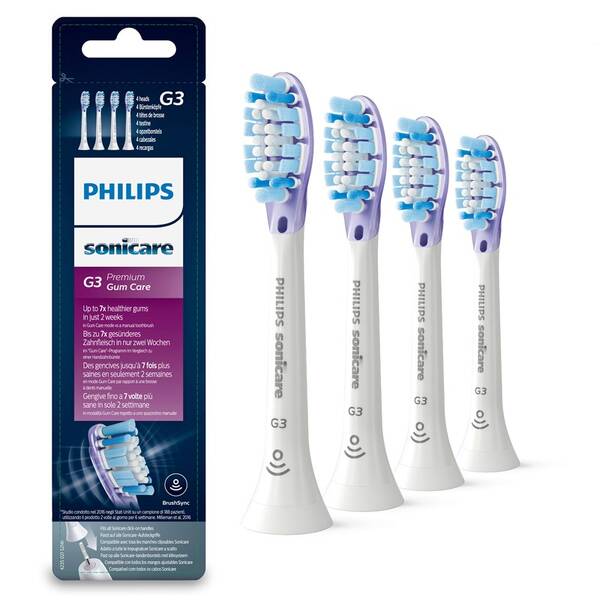 Náhradné hlavice Philips HX9054/17 (4 ks) biela

