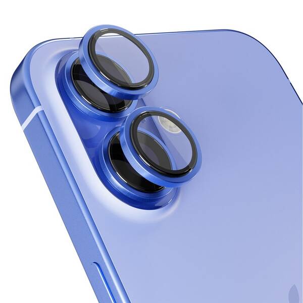 Ochranné sklo šošovky fotoaparátu Epico Aluminium Lens Protector na Apple iPhone 16/16 Plus modré

