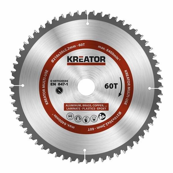 Pílový kotúč Kreator KRT020504 210mm 60T 

