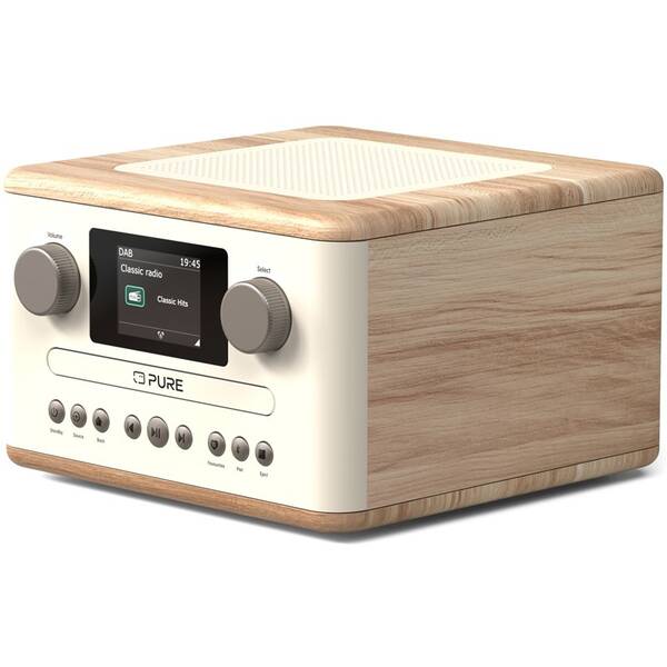 Rádioprijímač DAB+/CD Pure Classic C-D4 biely/hnedý

