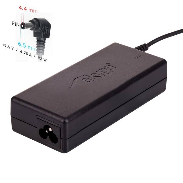 Sieťový adaptér Akyga pre notebook 19.5V/4.7A/92W 6.5x4.4 mm + pin pre Sony 

