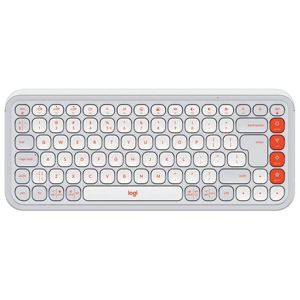 Klávesnica Logitech POP ICON, US layout biela

