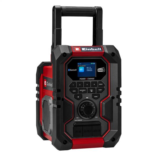 Stavebné rádio Einhell TE-CR 18 Li DAB+/FM/BT , IP 65 (bez baterie), 3407995 

