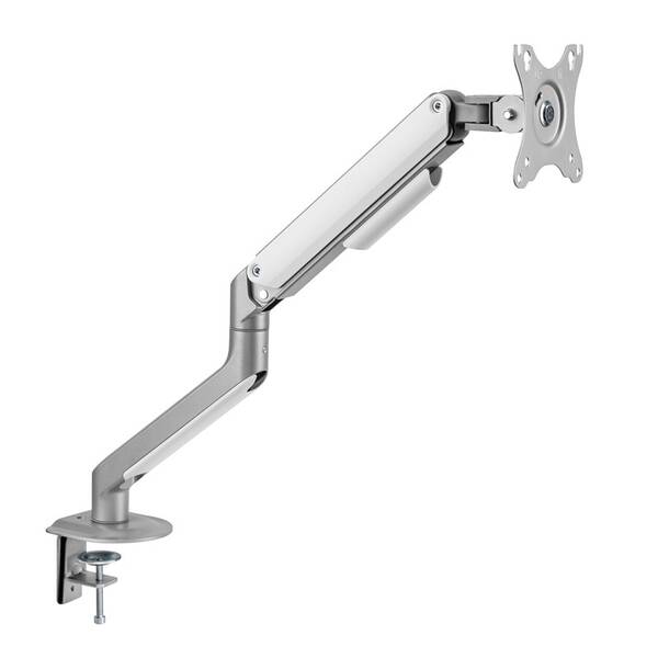 Držiak White Shark NEFERITES I, pre 1 monitor, polohovateľný, pre uhlopriečky 17" - 32", max. nosnosť 9 kg strieborný

