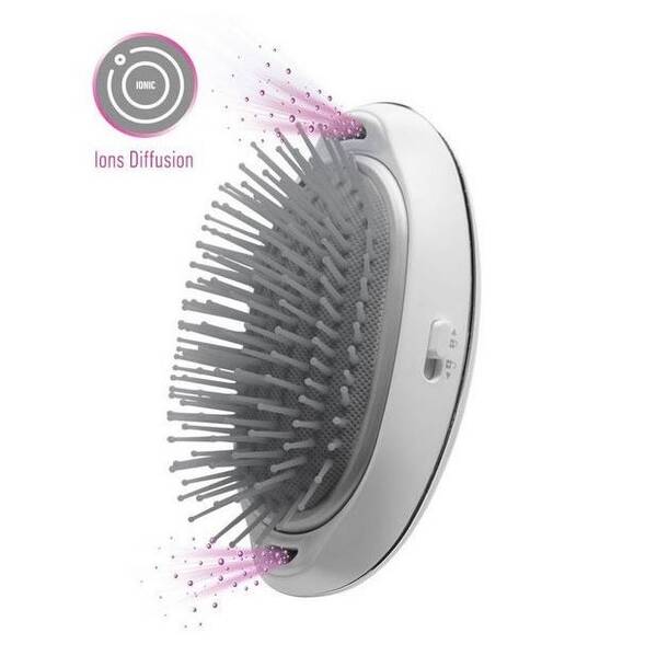 Ionizačná kefa Lanaform Silky Hair Brush sivá

