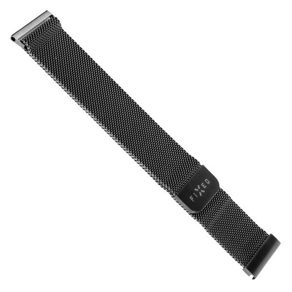 Remienok FIXED Mesh Strap so šírkou 20mm na smartwatch čierny

