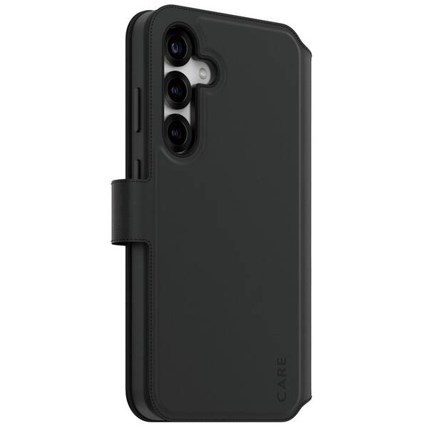 Puzdro na mobil flipové PanzerGlass CARE Tango 2v1 Qi na Samsung Galaxy S25+ čierne

