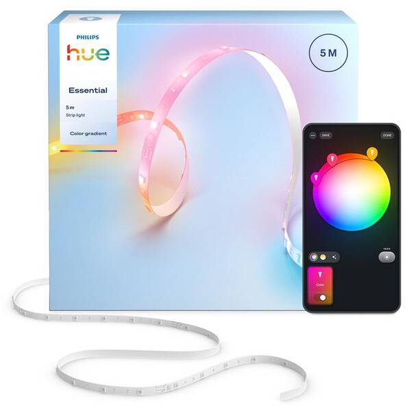 LED pásik Philips Essential RGBIC, RGB, 5 m 

