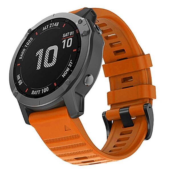 Remienok RhinoTech pre Garmin QuickFit silikónový outdoor 26mm oranžový


