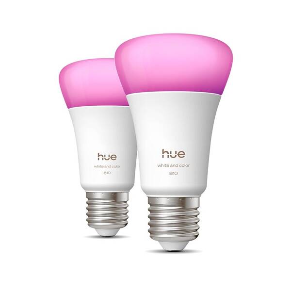 Inteligentná žiarovka Philips Bluetooth, E27, 810 lm, White and Color Ambiance (2 ks) 

