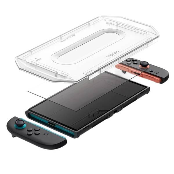 Tvrdené sklo Spigen Glass tR EZ Fit 2 Pack - Nintendo Switch 2 priehľadné

