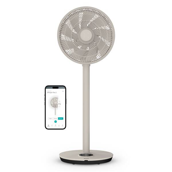 Ventilátor stojanový Duux DXCF72 Whisper Flex 2 Smart Greige sivý

