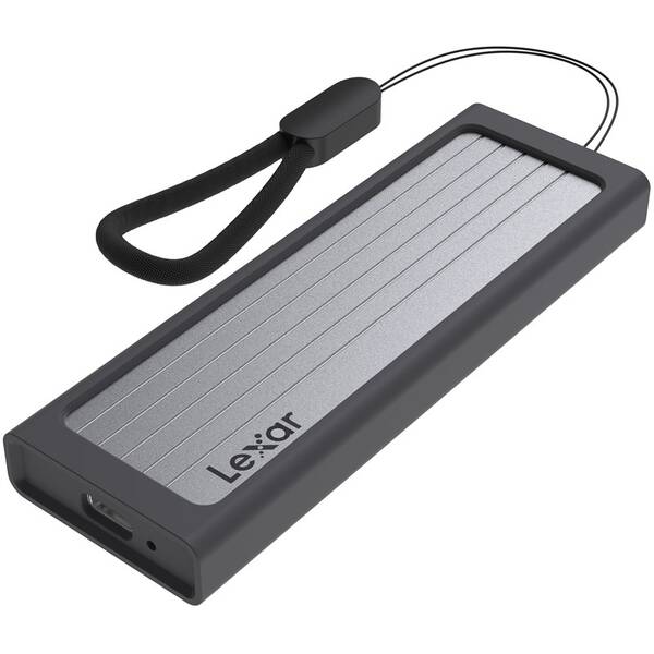 Externý rámček Lexar E06 SSD M.2 PCle strieborný

