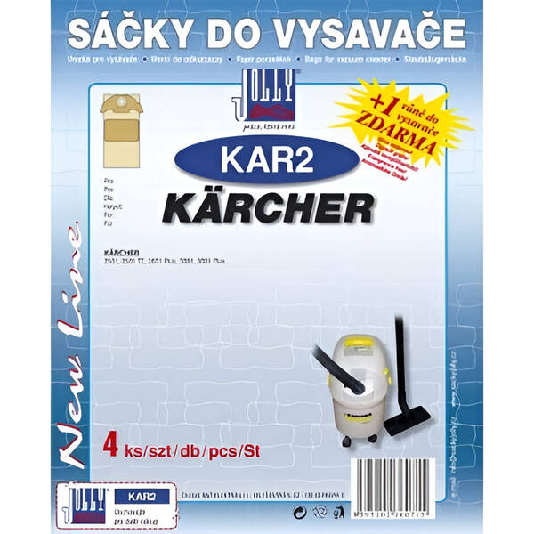 Vrecká pre vysávače Jolly KAR 2 (4 ks) 

