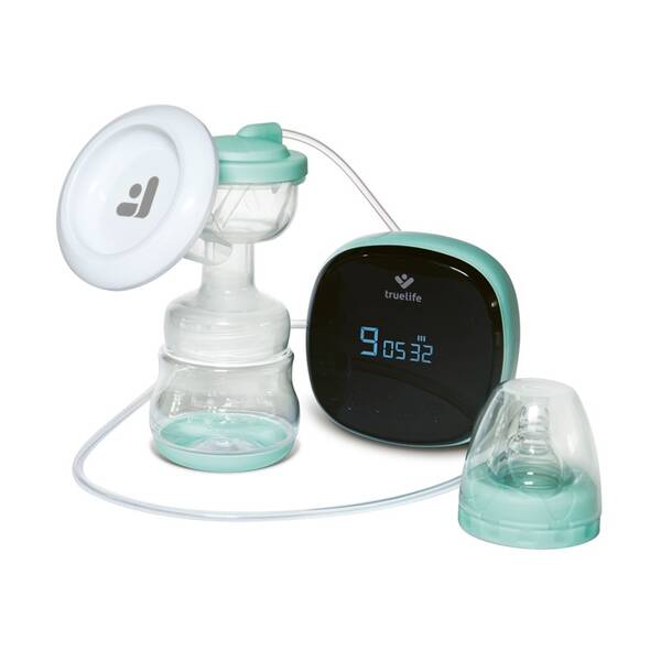 Odsávačka materského mlieka TrueLife Nutrio BP Electric biela/zelená

