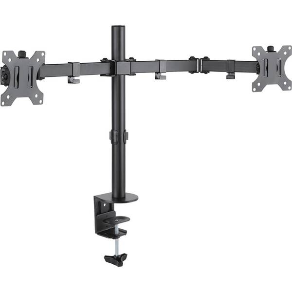 Držiak na TV STELL Dual na 2 monitory 13" až 32", nosnosť 2x8 kg čierny

