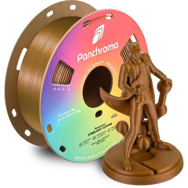 Tlačová struna (filament) Polymaker Panchroma PLA Starlight Jupiter žltý

