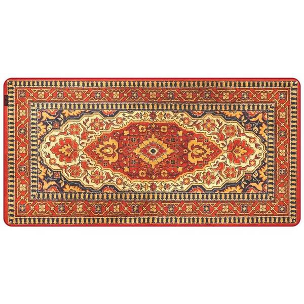 Podložka pod klávesnicu a myš KRUX Space Carpet MAX červená/žltá

