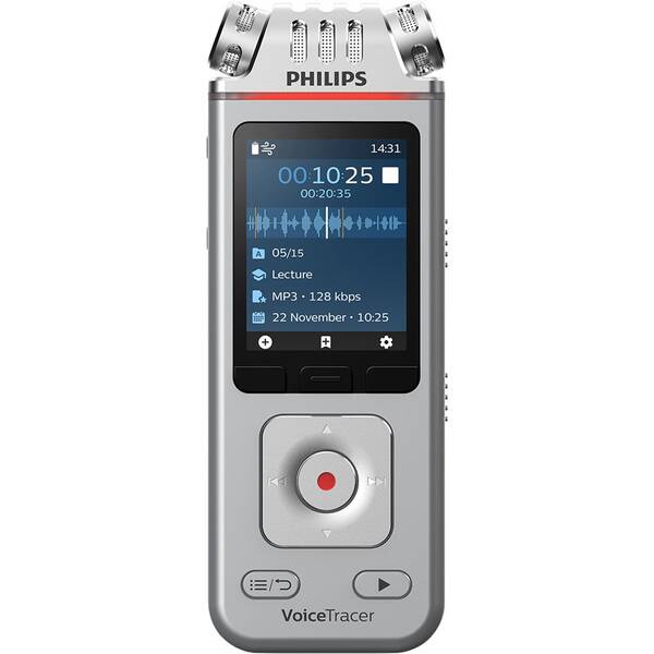 Diktafón Philips DVT4110 strieborný

