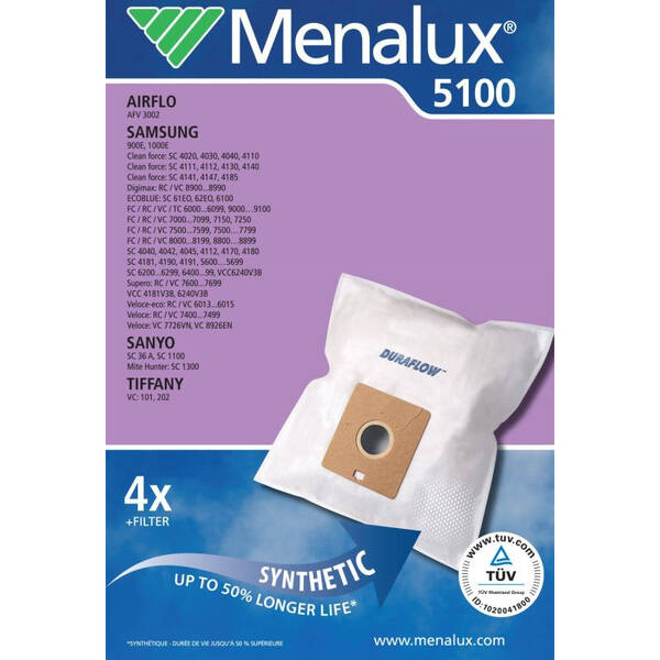 Vrecká pre vysávače Menalux 5100 (4 ks) 

