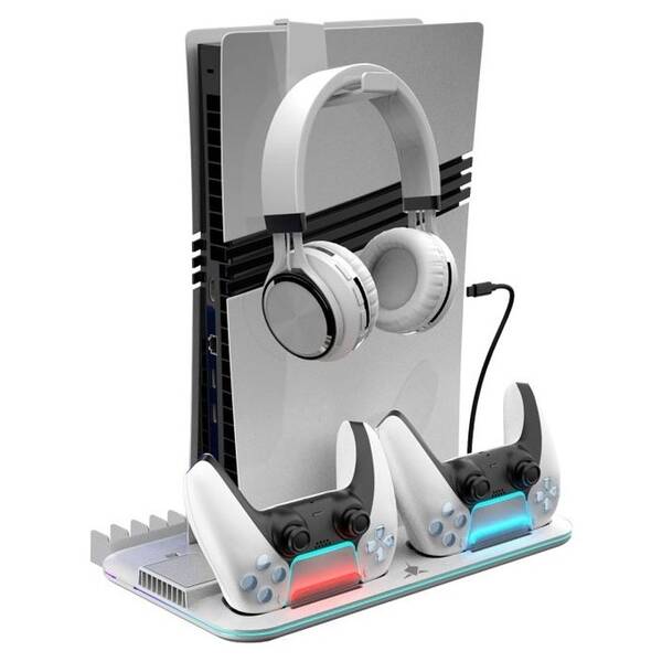 Dokovacia stanica White Shark Kimura PRO PS5/PS5 Slim/PS5 Pro biela

