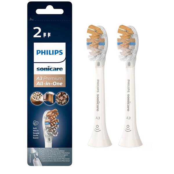 Náhradné hlavice Philips HX9092/10 (2 ks) biela

