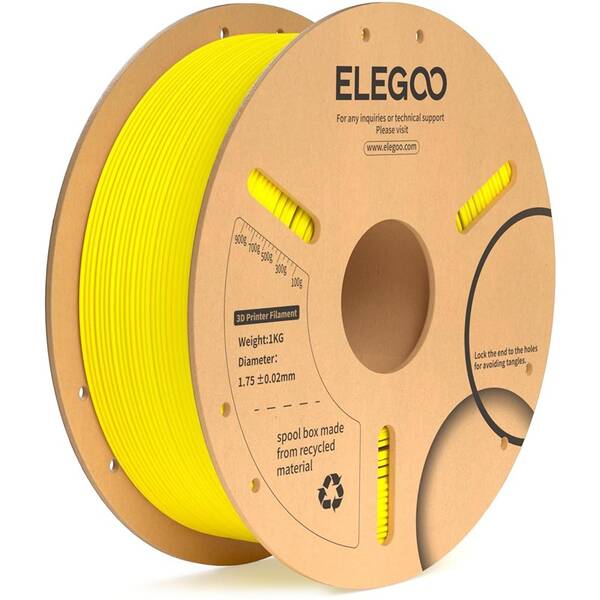 Tlačová struna (filament) Elegoo PLA+ 1,75mm žltý

