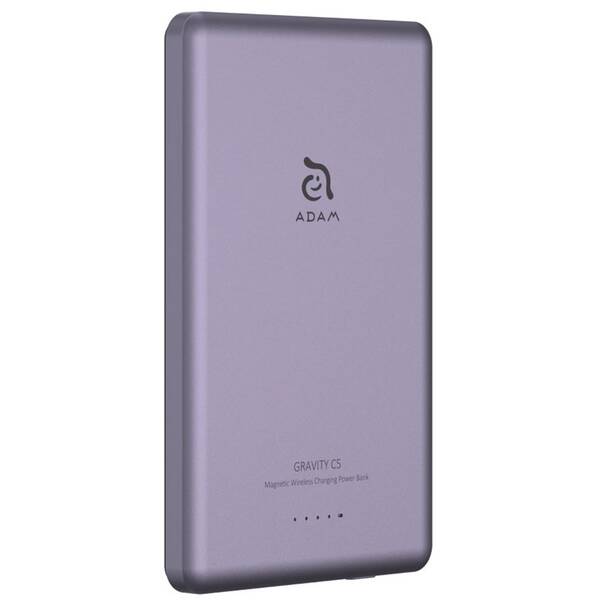 Powerbank ADAM Elements GRAVITY C5 5000 mAh fialová

