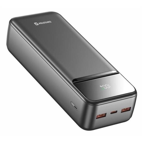 Powerbank Swissten Power Line II 30000 mAh čierny

