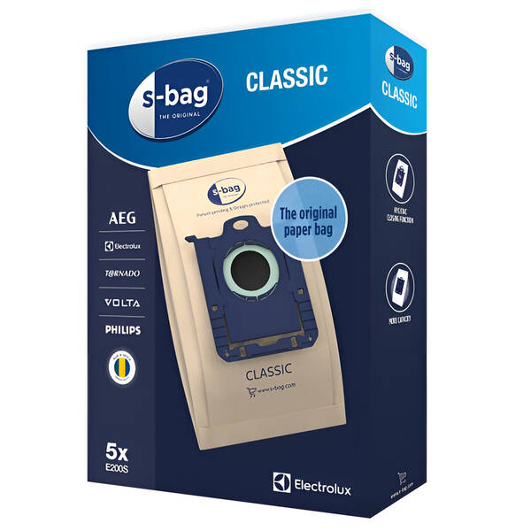 Vrecká pre vysávače Electrolux s-bag® Classic E200S (5 ks) 

