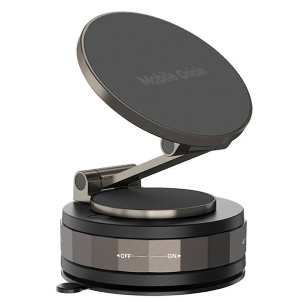 Držiak na mobil Mobile Origin MagSafe Vacuum EasyMount O3 sivý

