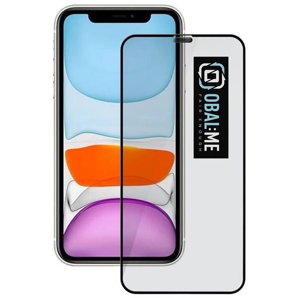 Tvrdené sklo Obal:Me 5D na Apple iPhone 11/XR čierne

