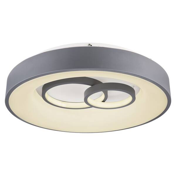 LED stropné svietidlo GLOBO Mavy, kruh, 48 cm, LED, 50W sivé/biele

