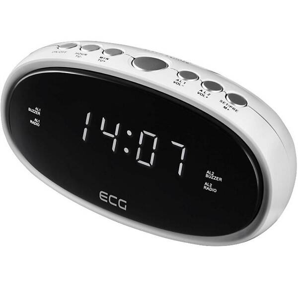 Rádiobudík ECG RB 010 biely

