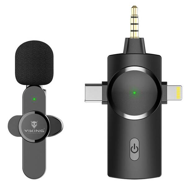 Mikrofón Viking M360, USB-C / Lightning / 3,5 mm jack 


