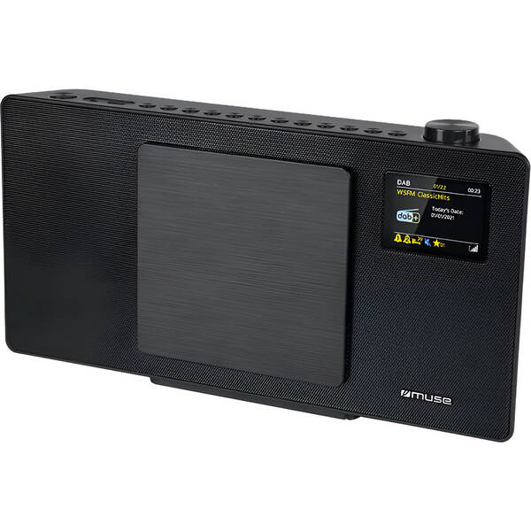 Mikro HiFi systém MUSE M-65 DBT čierny

