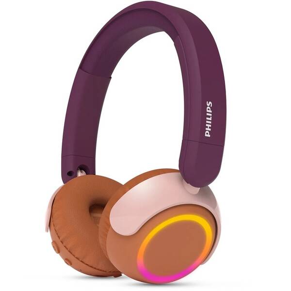 Slúchadlá Philips TAK4200MP, detská fialová/oranžová

