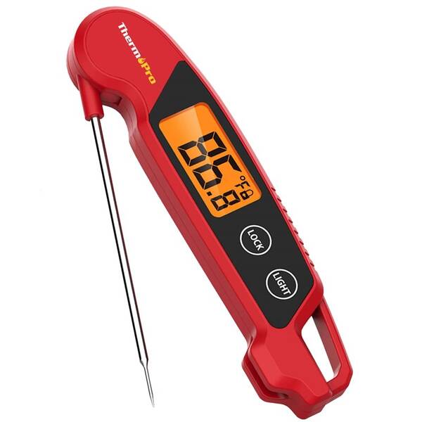 Teplomer do mäsa ThermoPro TP-603W červený

