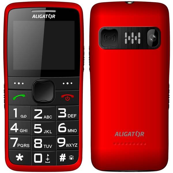 Mobilný telefón Aligator A675 Senior červený

