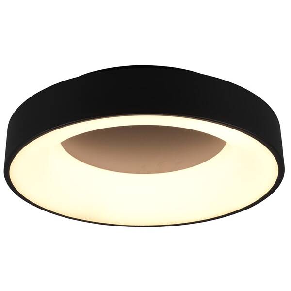 LED stropné svietidlo TRIO Girona, 40 cm čierne

