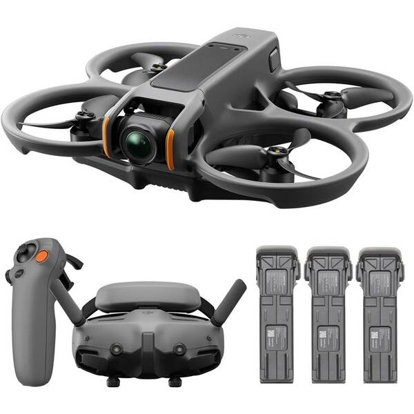 Dron DJI Avata 2 Fly More Combo (Three Batteries) sivý

