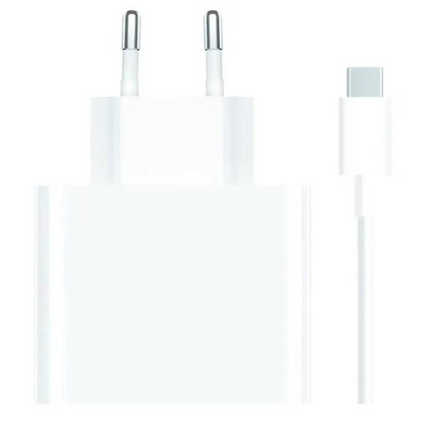 Nabíjačka do siete Xiaomi Charging Combo 67W, 1x USB + USB-C kabel 1m biela

