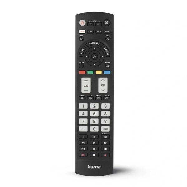 Diaľkový ovládač Hama pre TV Panasonic 1:1 čierny

