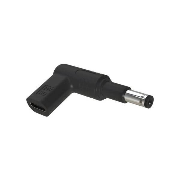 Adaptér WG Type-C (female) - DC/20V 4,8x1,7/Compaq, Asus, Acer, HP, Delta čierny

