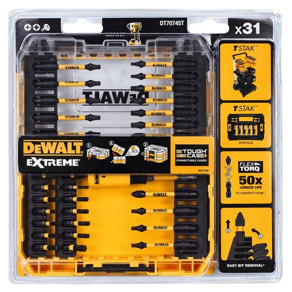 Sada bitov Dewalt DT70745T (31 ks) 

