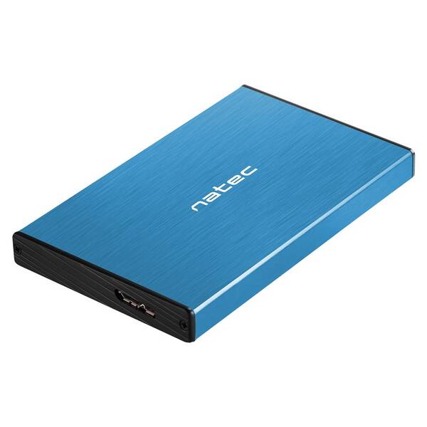Box na HDD Natec Rhino Go, 2,5" SATA, 3.2 Gen1 modrý

