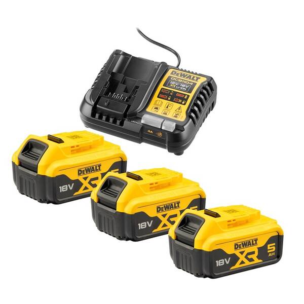 Set batérie a nabíjačky Dewalt XR DCB1104P3 

