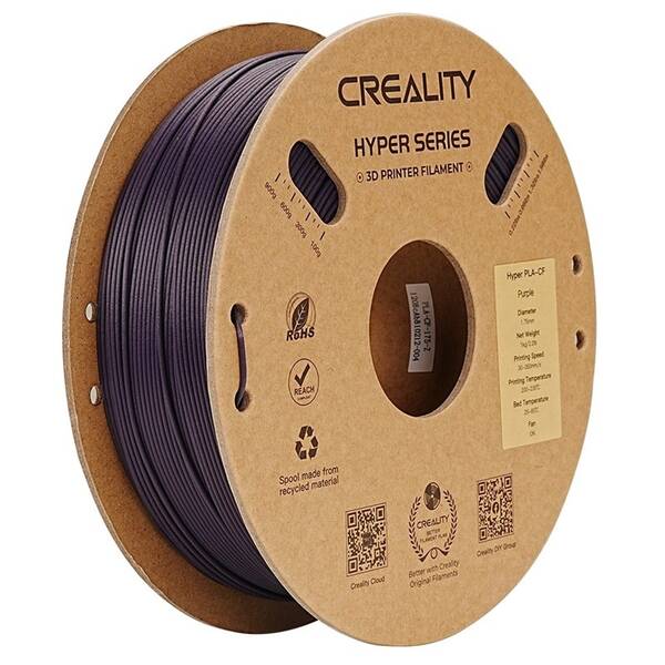 Tlačová struna (filament) Creality Hyper PLA-CF 1kg fialový

