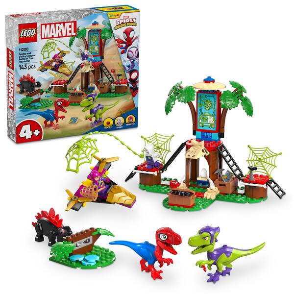 Stavebnica LEGO® Marvel Spidey a jeho fantastickí priatelia  11200 Spidey, Gobby a bitka raptorov v základni na strome 

